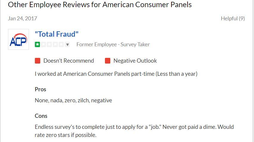american consumer panels scam review