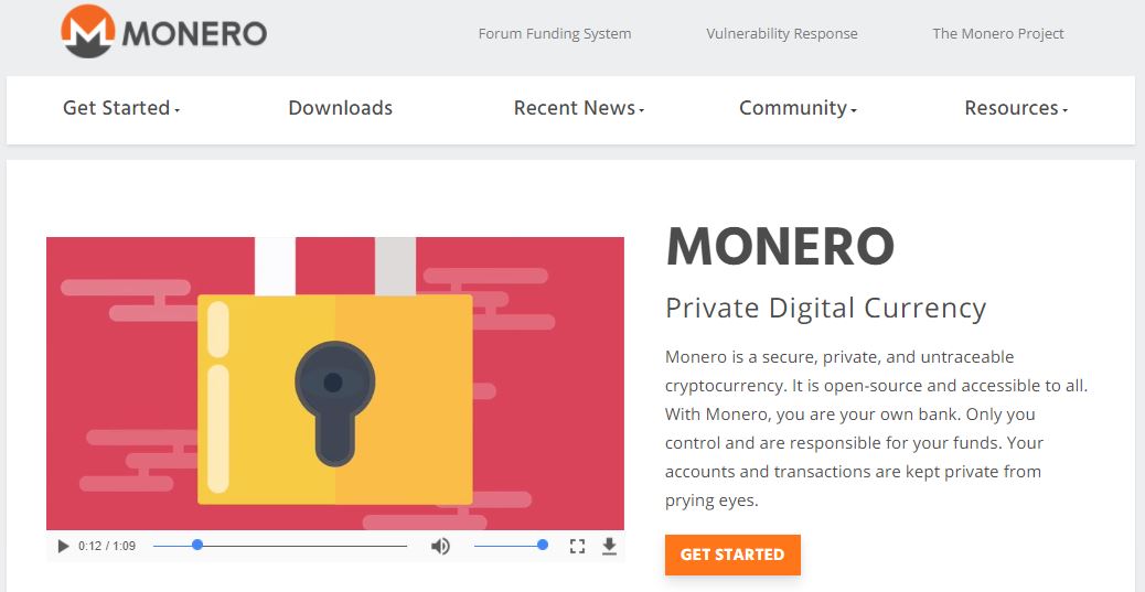 The official website of Monero