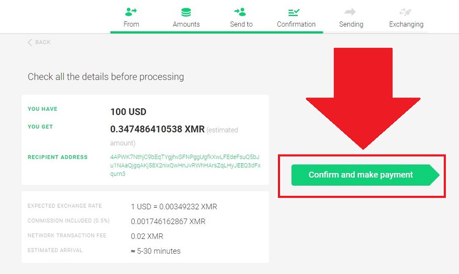 Using Changelly