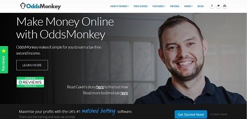 OddsMonkey homepage