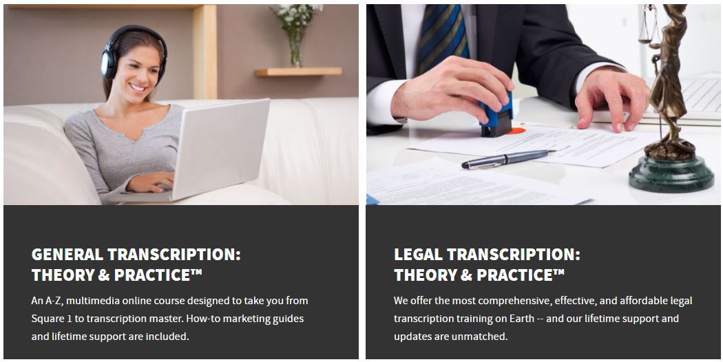 transcribe anywhere courses