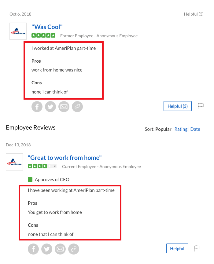 Is Ameriplan a scam Glassdoor reviews