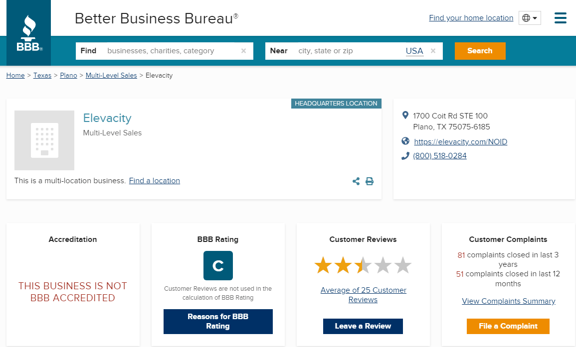 Elevacity Reviews BBB Elevacity Reviews BBB